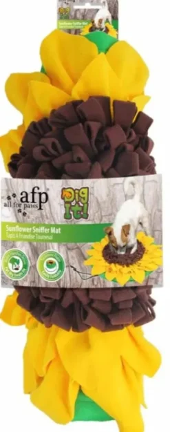 All For Paws Hundleksak Snuffle Mat Sunflower 60x60x5 cm