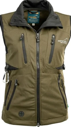 Arrak Acadia Softshell Vest Olive -naisten liivi, oliivi