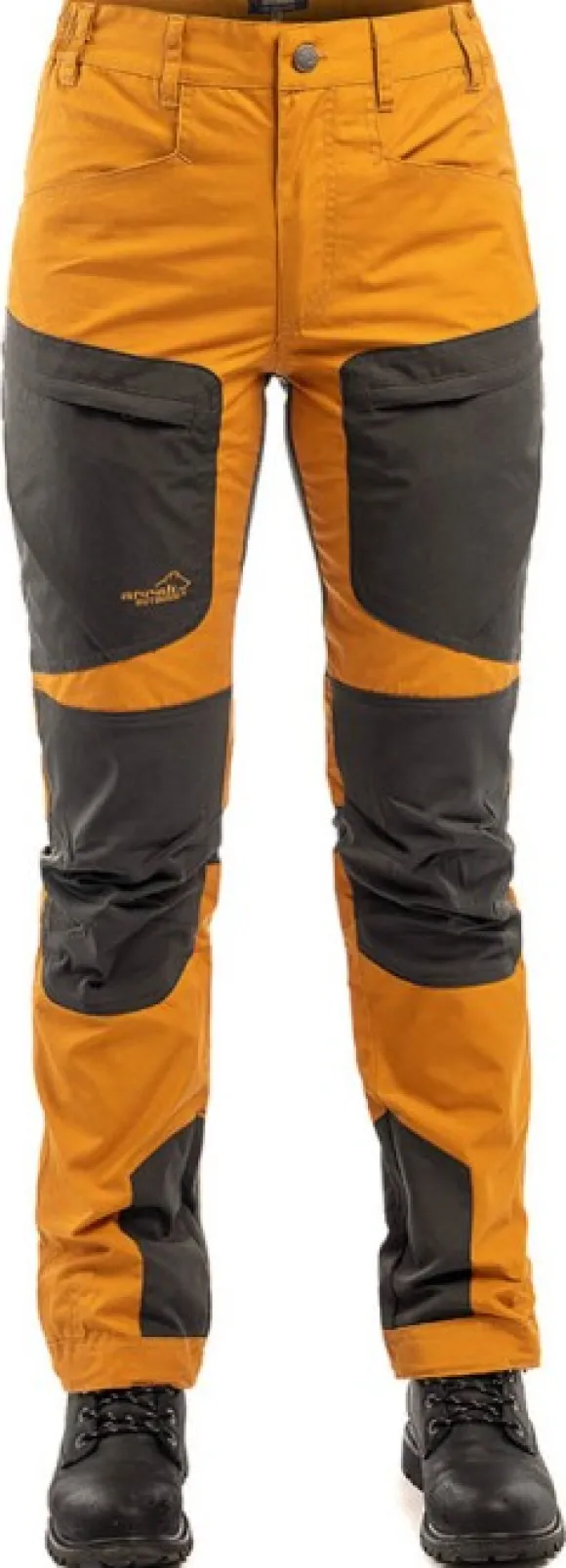 Arrak Active Stretch -ulkoiluhousut naisille, oranssi/musta