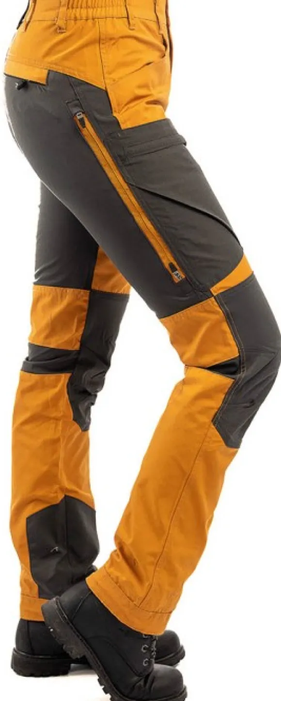 Arrak Active Stretch -ulkoiluhousut naisille, oranssi/musta