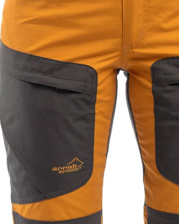 Arrak Active Stretch -ulkoiluhousut naisille, oranssi/musta