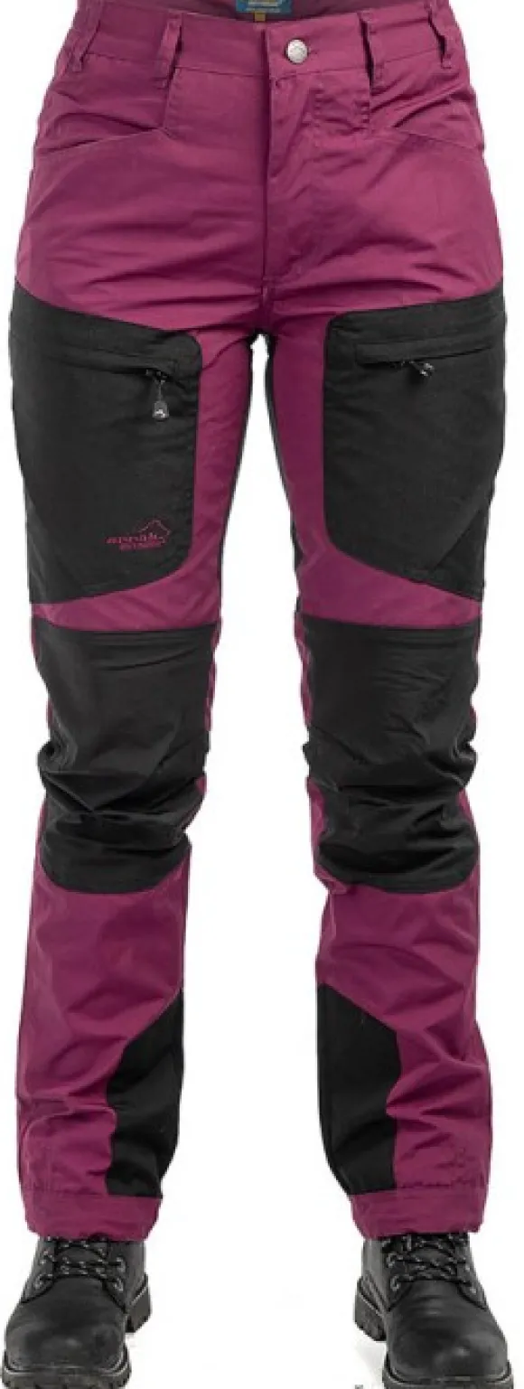 Arrak Active Stretch -ulkoiluhousut naisille, violetti/musta