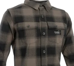 Arrak Flannel Shirt naisten flanellipaita, ruskea