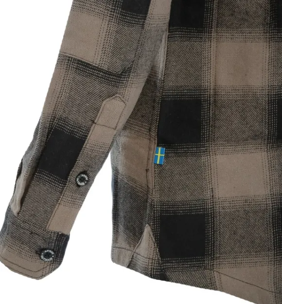 Arrak Flannel Shirt naisten flanellipaita, ruskea