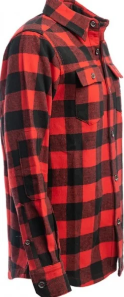 Arrak Flannel Shirt Red/Black -flanellipaita, punamusta