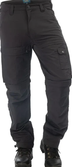Arrak Flexible Zip Off Pant katkolahjehousut, mustaharmaa