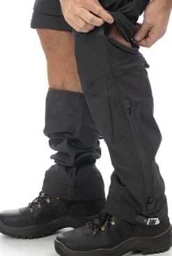 Arrak Flexible Zip Off Pant katkolahjehousut, mustaharmaa