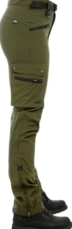 Arrak Motion Flex Pant naisten ulkoiluhousut, oliivinvihreä