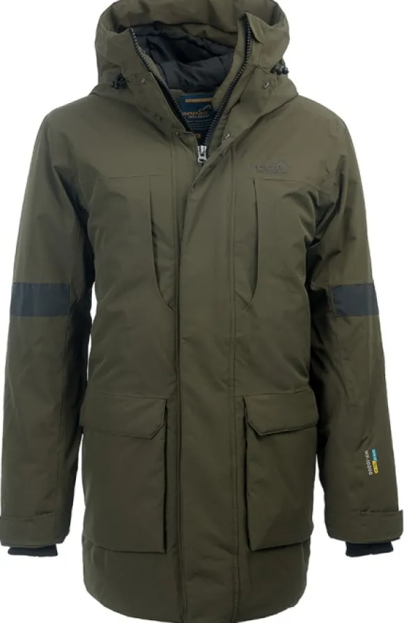 Arrak Parkas vuorattu naisten parkatakki, maastonvihreä