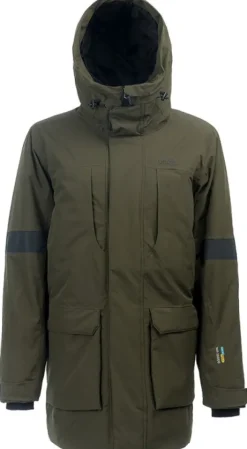 Arrak Parkas vuorattu naisten parkatakki, maastonvihreä
