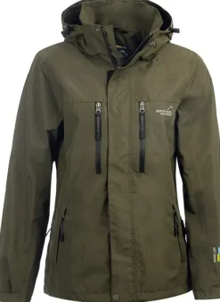 Arrak Rain Jacket naisten sade- ja kuoritakki, oliivi
