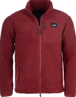 Arrak Sherpa Fleece Jacket fleecetakki, Dark Red