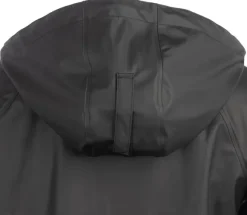 Arrak Unisex Raincoat pitkä sadetakki, musta