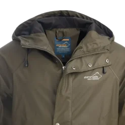 Arrak Unisex Raincoat pitkä sadetakki, oliivi