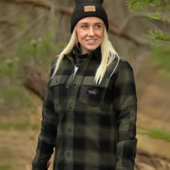 Arrak W's Flannel Shirt Insulated Olive/Black