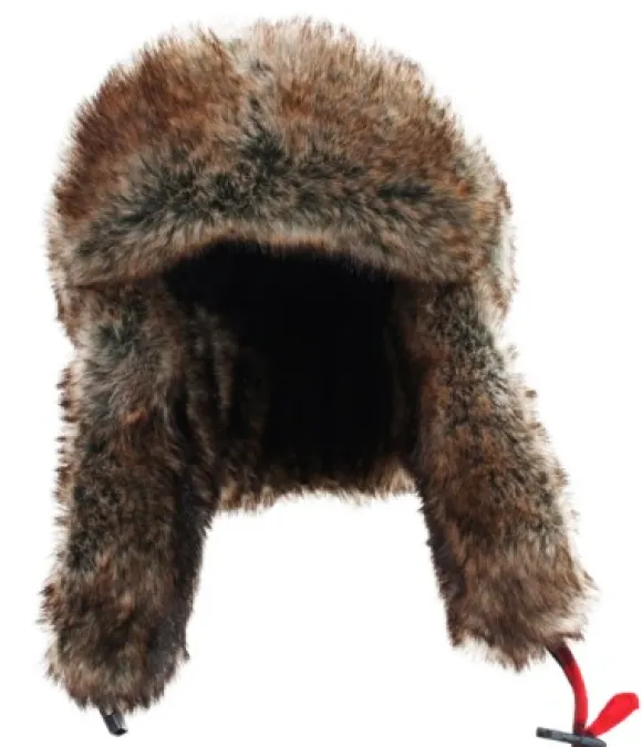 Avignon Flaps -talvihattu, musta/punainen