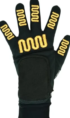 Avignon Heat Flexduo | Tunn Värmehandske Utfällbar Luva Basic lämpöhanskat, Black