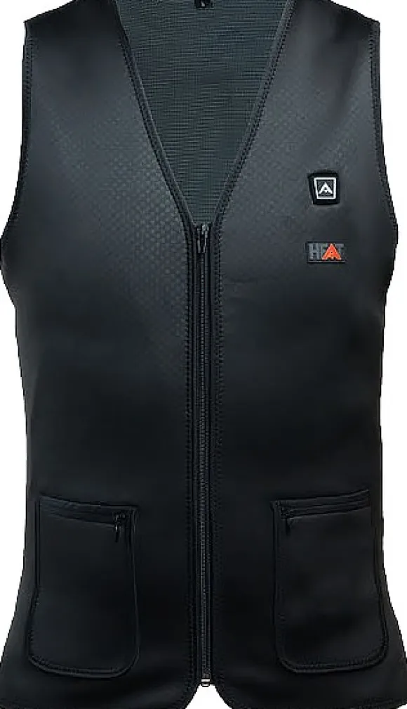Avignon Heat Vest Thin V-Neck Powerbank Black