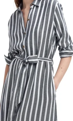 Barbour Annalise Striped Shirt Dress paitamekko, Navy Stripe