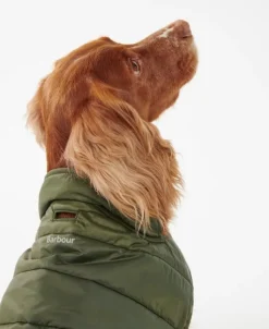 Barbour Baffle koiran tikkitakki, oliivinvihreä