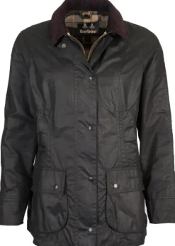 Barbour Beadnell Wax -naisten takki, Sage