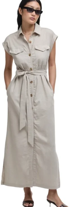 Barbour Birdie Maxi Dress mekko, Light Sand