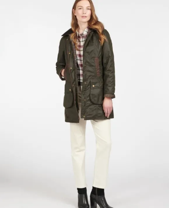 Barbour Bower Wax Jacket naisten vahatakki, oliivi