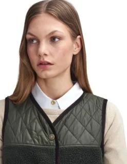 Barbour Brambles Gilet naisten liivi, Olive/Classic