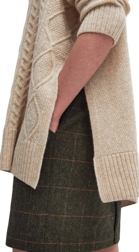 Barbour Burne Cape neulepaita, Oatmeal/Hessian Tart
