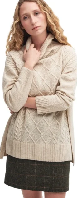 Barbour Burne Cape neulepaita, Oatmeal/Hessian Tart