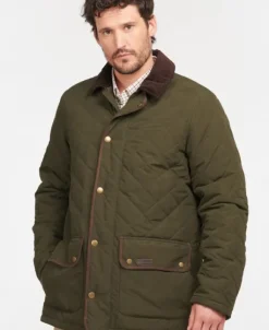 Barbour Burton Quilt ulkoilutakki, tummanvihreä