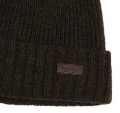 Barbour Carlton Beanie pipo, tummanvihreä