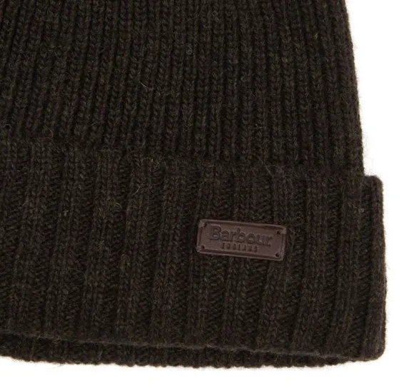 Barbour Carlton Beanie pipo, tummanvihreä