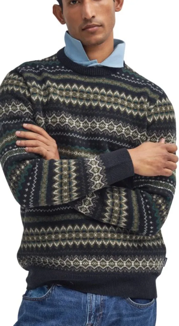 Barbour Case Fair Crew villapaita, Black