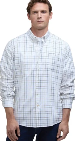 Barbour Caswell Tattersall Regular Fit Shirt paita, Pine Green