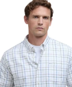 Barbour Caswell Tattersall Regular Fit Shirt paita, Pine Green