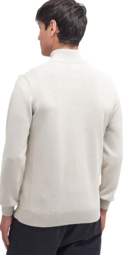 Barbour Cotton Half Zip Knitted Jumper neulepaita, Mist