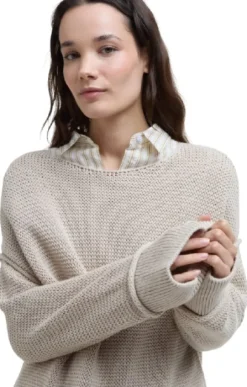 Barbour Emmie Knitted Jumper naisten paita, Light Sand