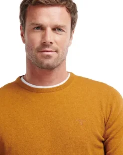 Barbour Essential Lambswool Crew Neck lampaanvillapaita, Copper