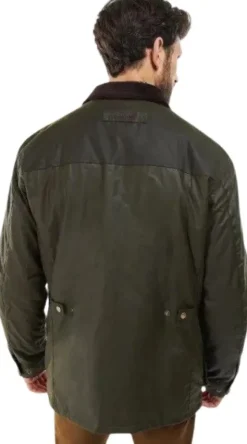 Barbour Hawthorn Wax vahattu puuvillatakki, Archive Olive