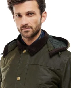 Barbour Hawthorn Wax vahattu puuvillatakki, Archive Olive