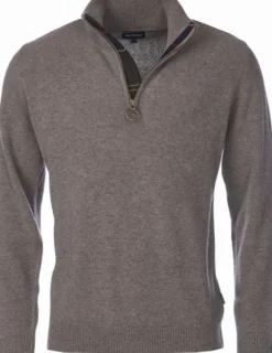 Barbour Holden Half Zip -miesten villapaita, Military Marl