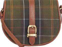 Barbour Katrine Leather Saddle Bag laukku, Classic Tartan