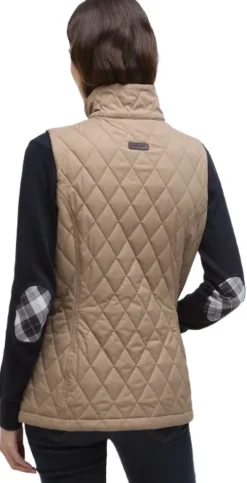 Barbour Keeper Wear Quilted Gilet naisten ampumaliivi, Military Brown