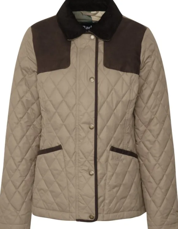 Barbour Keeper Wear Quilt naisten takki, Military Brown