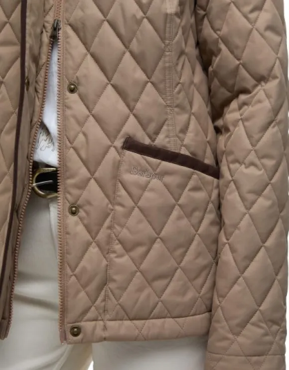 Barbour Keeper Wear Quilt naisten takki, Military Brown