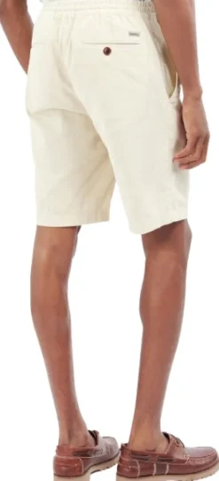Barbour Linen Cotton Mix Short shortsit, Light Stone