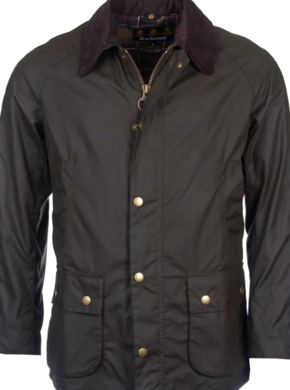 Barbour M's Ashby Wax Jacket Dark Olive