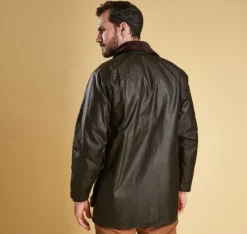 Barbour M's Classic Beaufort Wax Jacket Dark Olive