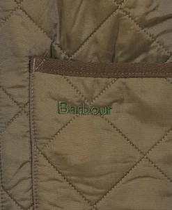 Barbour M's Polarquilt Waistcoat Zip In Liner Dark Olive Check